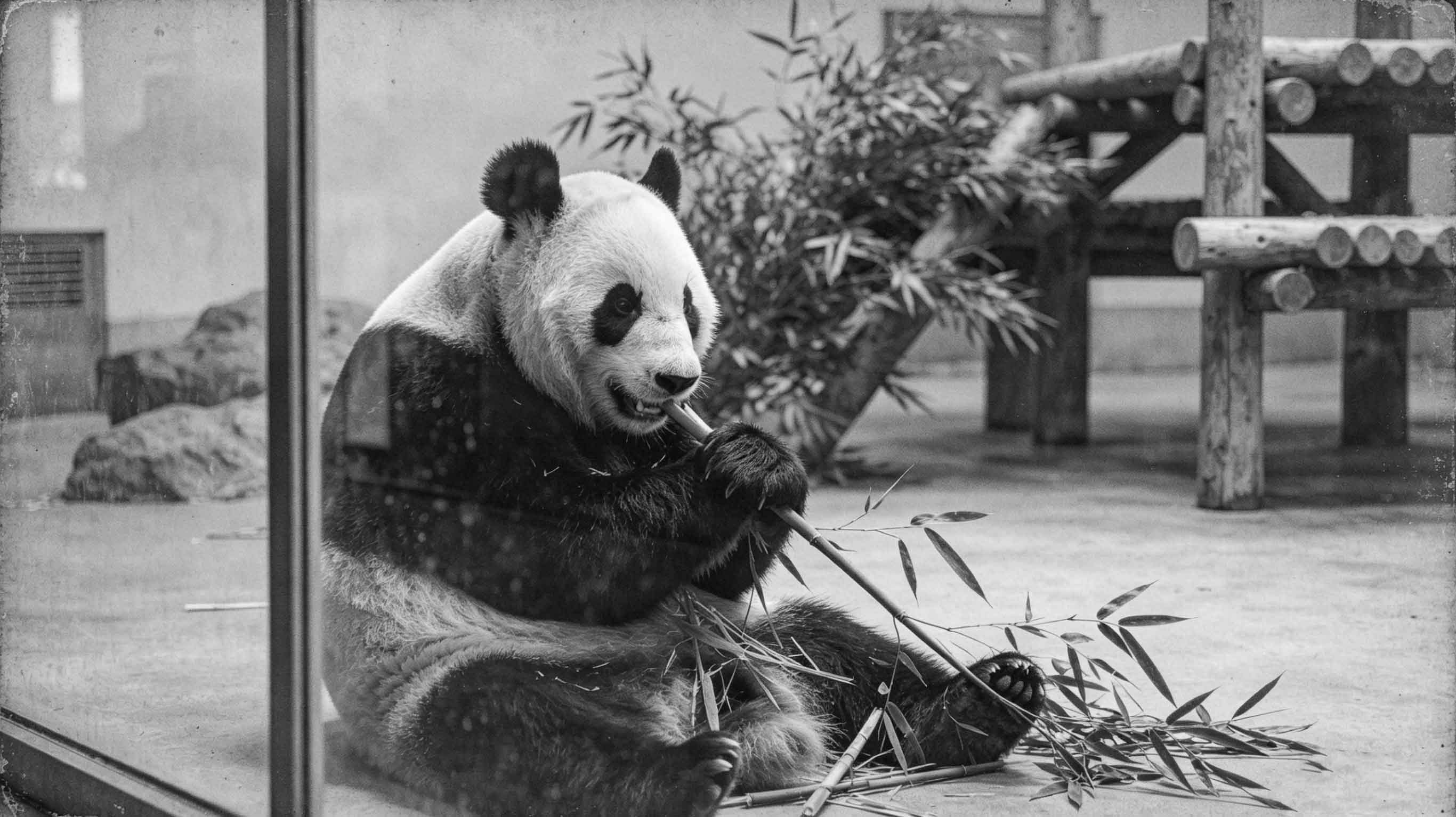 熊猫吃竹子-(1)